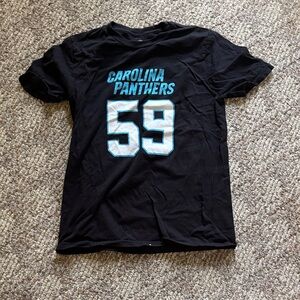 Carolina Panthers #59 jersey Kids Black T-Shirt. Kuechly